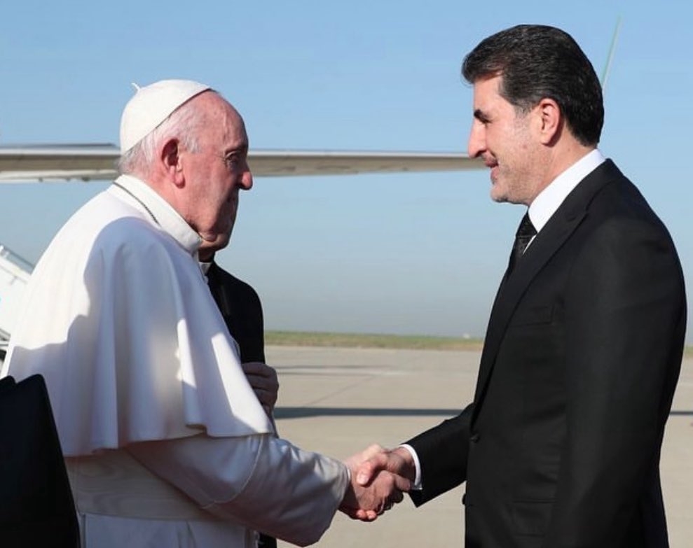 President Nechirvan Barzani Mourns the Passing of Pope Francis, Honors His Legacy of Peace