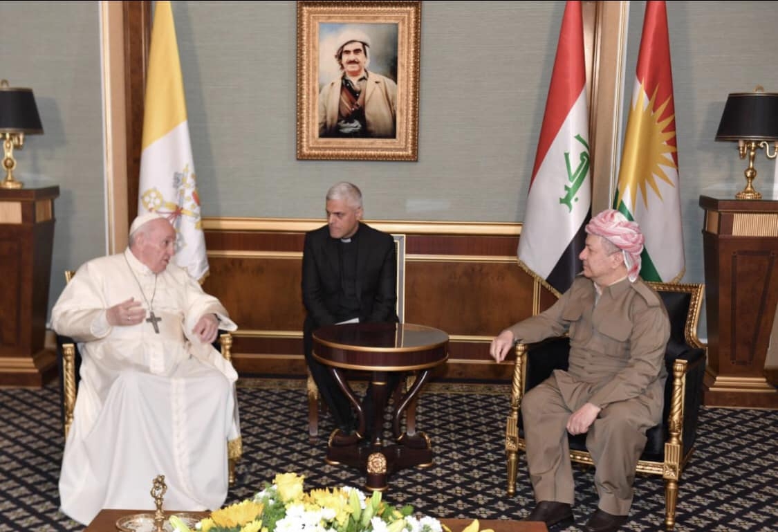 سه‌رۆك بارزانی: پاپا فرەنسیس پیاوێکی مەزن بوو کە ڕۆڵێکی بەرزی لە بڵاوکردنەوەی پەیامی مرۆڤدۆستی و ئاشتیدا هەبوو.