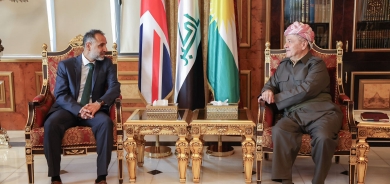 الرئيس بارزاني يستقبل السفير البريطاني الجديد لدى العراق