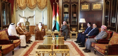 لە سەلاحەددین سەرۆک مەسعود بارزانی پێشوازی لە بەڕێز محەمەد ئەحمەد ئەلیماحی سەرۆکی پارلەمانی عەرەبی و شاندی یاوەری کرد.