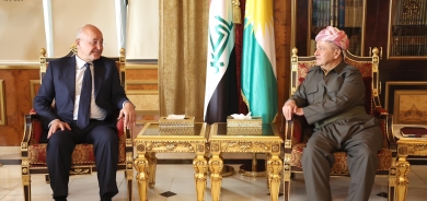 لە سەلاحەددین سەرۆک مەسعود بارزانی پێشوازیی لە بەڕێز دکتۆر بەرهەم ساڵح سەرۆککۆماری پێشووی عێراق کرد.