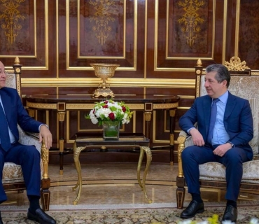 مەسرور بارزانی، سەرۆکی حکوومەتی هەرێمی کوردستان، پێشوازیی لە بەرهەم ساڵح سەرکۆماری پێشووی عێراق کرد.