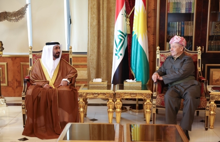 Serok Barzanî û Serokê Parlamentoya Erebî guhertinên dawî yên li Sûriyê û Rojhilata Navîn gotûbêj kirin