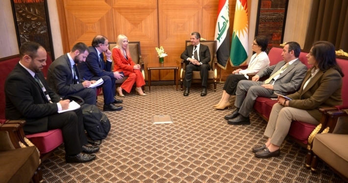 رئيس حكومة إقليم كوردستان يستقبل وفداً قبرصياً