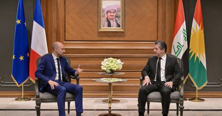 مسرور بارزاني يستقبل وزير خارجية فرنسا