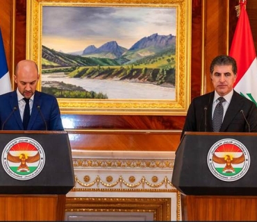 سەرۆکی هەرێمی کوردستان:  لەگەڵ وەزیری دەرەوەی فەرەنسا 