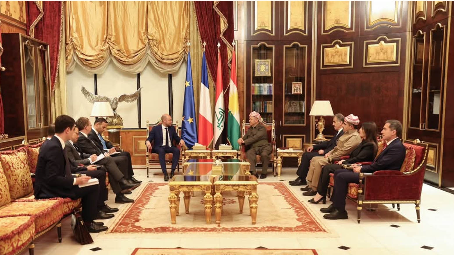 سەرۆک بارزانی و وەزیری دەرەوەی فەرەنسا تاوتوێی بارودۆخی ناوچەکەیان کرد و وەزیری دەرەوەی فەرەنسا سوپاسی ڕۆڵی سەرۆک بارزانی کرد