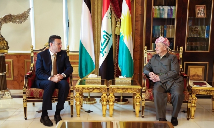 Hevdîtina Serok Barzanî û Serokê Parlamentoya Urdinê de teqezî li peywendiya dîrokî ya navbera herdu aliyan hat kirin