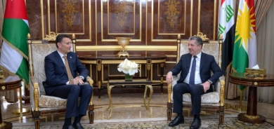 مسرور بارزاني يستقبل رئيس مجلس النواب الأردني