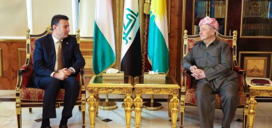 الرئيس بارزاني يستقبل رئيس مجلس النواب الأردني