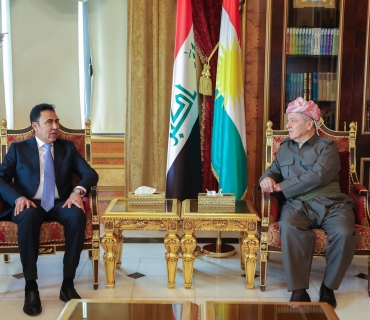 لە سەلاحەددین سەرۆک مەسعود بارزانی پێشوازی لە بەڕێز عەبدولقادر ئەلدەخیل پارێزگاری نەینەوا کرد.