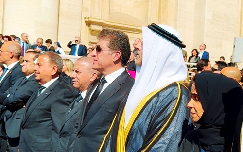 سەرۆکی هەرێمی کوردستان بە نوێنەرایەتیی هەرێمی کوردستان و عێراق لە رێوڕەسمی بەخاکسپاردنی پاپا فرانسیسدا بەشداری کرد