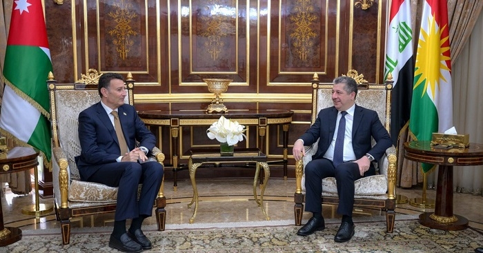 Prime Minister Masrour Barzani Receives Jordan Parliament Speaker