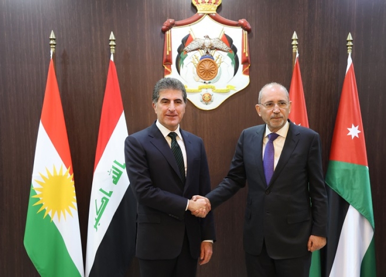 Kurdistan Region President Nechirvan Barzani Meets King Abdullah II in Amman to Strengthen Bilateral Ties