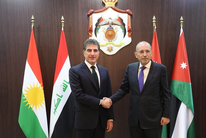Kurdistan Region President Nechirvan Barzani Meets King Abdullah II in Amman to Strengthen Bilateral Ties