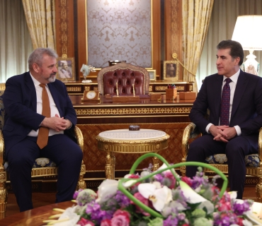 نێچیرڤان بارزانی، سەرۆکی هەرێمی کوردستان، پێشوازیی لە به‌ڕێز باڵیۆز تۆماس سەیلەر، سەرۆکی نێرده‌ی یەکێتیی ئەورووپا لە عێراق و شاندی یاوەری کرد.