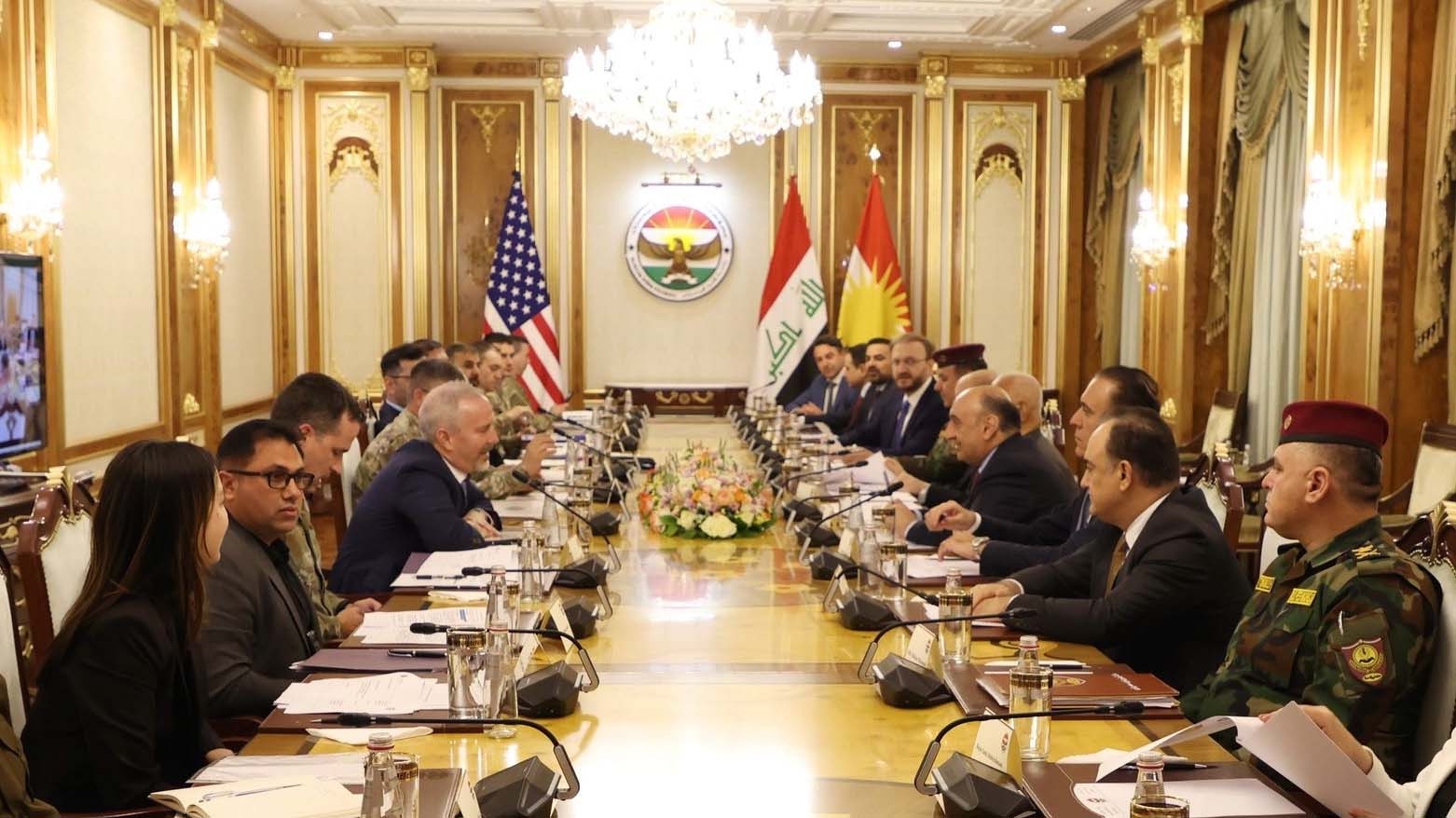 اجتماع في أربيل بين وفد أمريكي ومسؤولي إقليم كوردستان لبحث إصلاح قوات البيشمركة