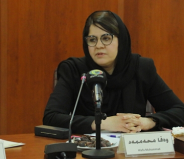 وەفا سلێمان محەمەد  نوێنەری ڕاوێژكاری سەرۆكی حكومەت بۆ كاروباری گۆڕینی كەشوهەوا:     حكومەتی عێراق هەوڵی ئەوە دەدات لە ڕێگەی ئاوی هەرێمی كوردستانەوە كێشەی ئاوی عێراق چارەسەر بكات