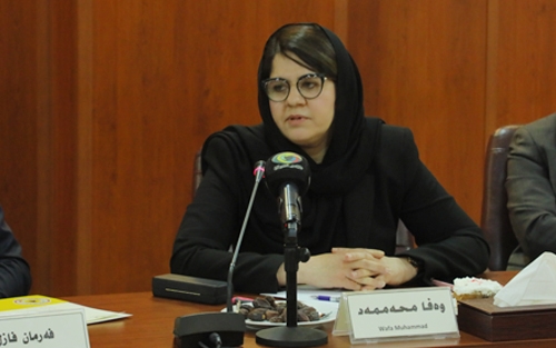 وەفا سلێمان محەمەد  نوێنەری ڕاوێژكاری سەرۆكی حكومەت بۆ كاروباری گۆڕینی كەشوهەوا:     حكومەتی عێراق هەوڵی ئەوە دەدات لە ڕێگەی ئاوی هەرێمی كوردستانەوە كێشەی ئاوی عێراق چارەسەر بكات