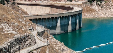 توقف إنتاج الكهرباء في سد دوكان بسبب انخفاض منسوب المياه