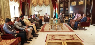 لە سەلاحەددین سەرۆك مەسعود بارزانی پێشوازی لە شاندێكی عەشیرەتی ئەلبغزات سەر بە هۆزی ئەلجبور بە سەرۆكایەتیی شێخ عیسا موحسن ئەلسەبیل كرد.