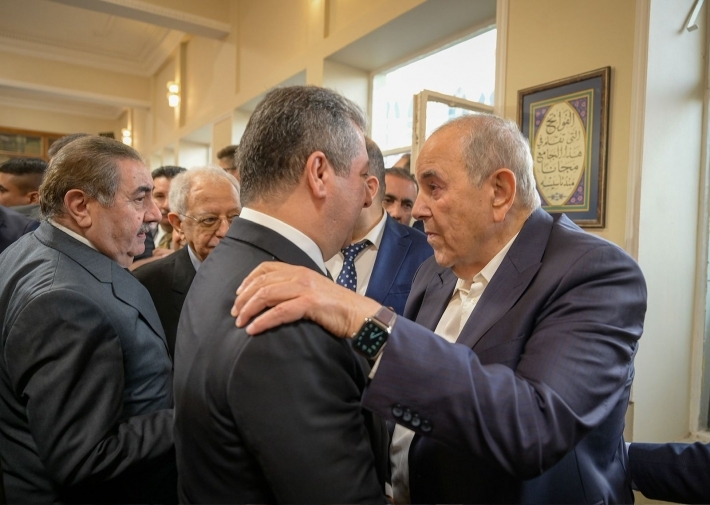 مسرور بارزاني يشارك في مجلس عزاء نجل الدكتور أياد علاوي في بغداد