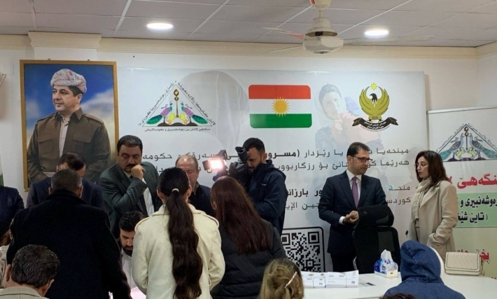 توزيع المنحة الشهرية لرئيس حكومة إقليم كوردستان على الناجين الإيزيديين