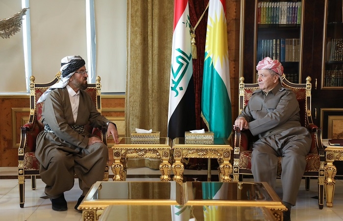 President Barzani Receives President of the International Union of Muslim Scholars