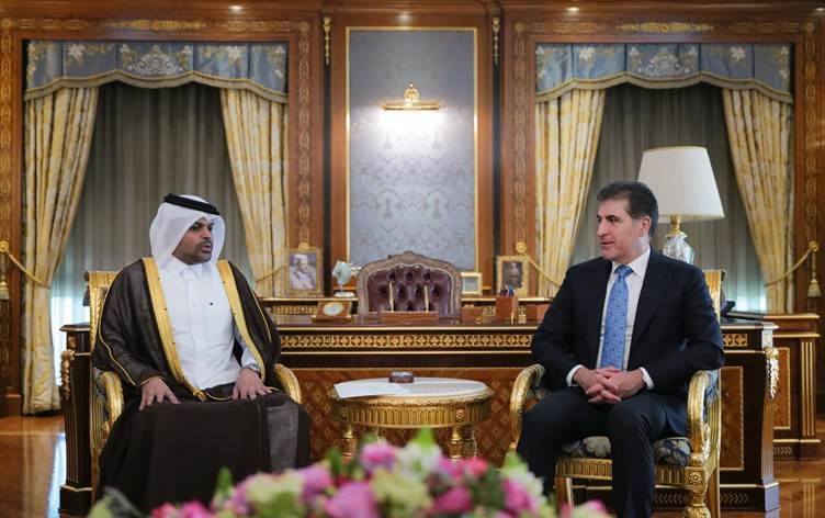 سەرۆکی هەرێمی کوردستان لەگەڵ كۆنسووڵى گشتيى قه‌ته‌ر له‌ هه‌رێمى كوردستان کۆبووەوە