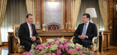 President Nechirvan Barzani Welcomes New Palestinian Consul General, Pledges Stronger Ties and Support for Peace