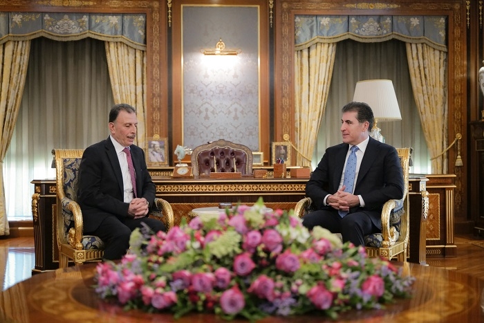 President Nechirvan Barzani Welcomes New Palestinian Consul General, Pledges Stronger Ties and Support for Peace