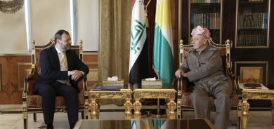 لە سەلاحەددین سەرۆك مەسعود بارزانی پێشوازی لە بەڕێز ڕادو بوتوم بەرپرسی نووسینگەی یەكێتیی ئەوڕوپا لە هەرێمی كوردستان كرد.