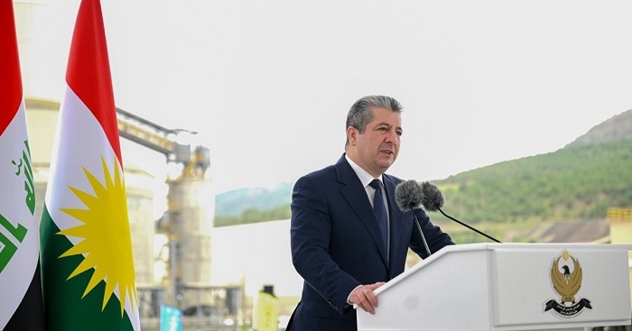 Kurdistan Regional Government Prime Minister Inaugurates Cement Factory and Power Station