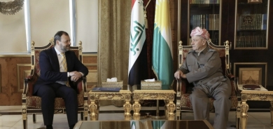 Kurdish Leader Masoud Barzani Discusses Regional Stability, Kurdish Unity, and EU Support in Meeting with EU Envoy