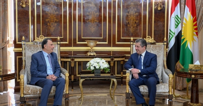 رئيس الحكومة يستقبل القنصل العام الجديد لفلسطين لدى إقليم كوردستان