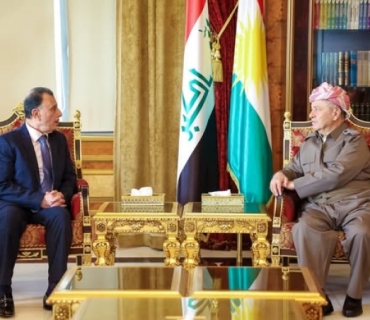 لە سەلاحەددین سەرۆك مەسعود بارزانی پێشوازی لە باڵیۆز ماهر ئەلكەركی كونسوڵی گشتیی نوێی فەڵەستین لە هەولێر كرد.