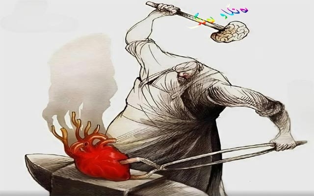 كاریكاتێر، ئەم كاریكاتێرە ئاماژە بەو كەسانە دەكات كە بە عەقڵ بیر دەكەنەو