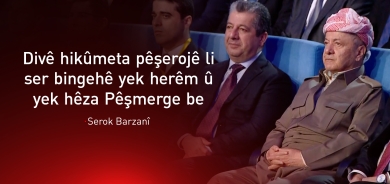 Serok Barzanî: Me hewl da aliyên Rojavayê Kurdistanê yek bixin û danûstandinê ligel Şamê bikin