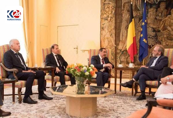 Şandeke PDKê bi Serokê Parlamentoyê û Wezîrê Bergiriyê yên Belçîkayê re civiya