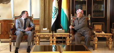 الرئيس بارزاني يستقبل القنصل العام الفرنسي في أربيل