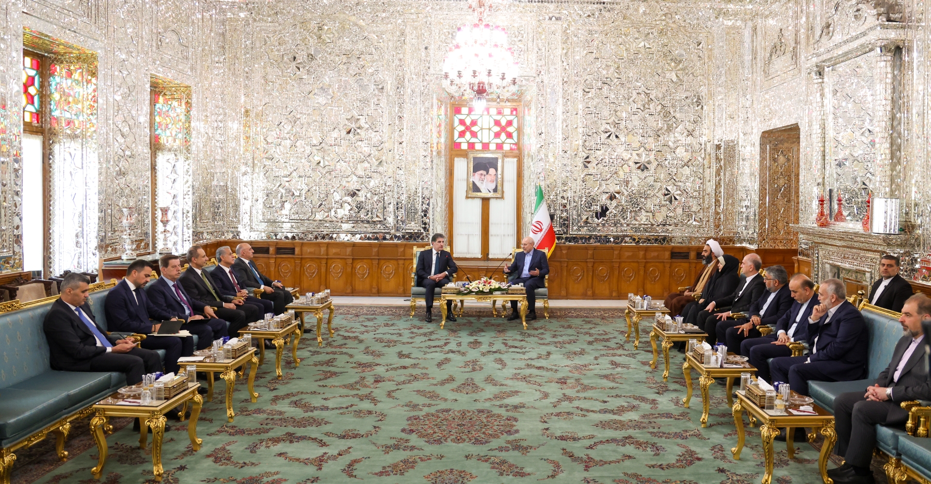 نيجيرفان بارزاني يلتقي قاليباف في طهران