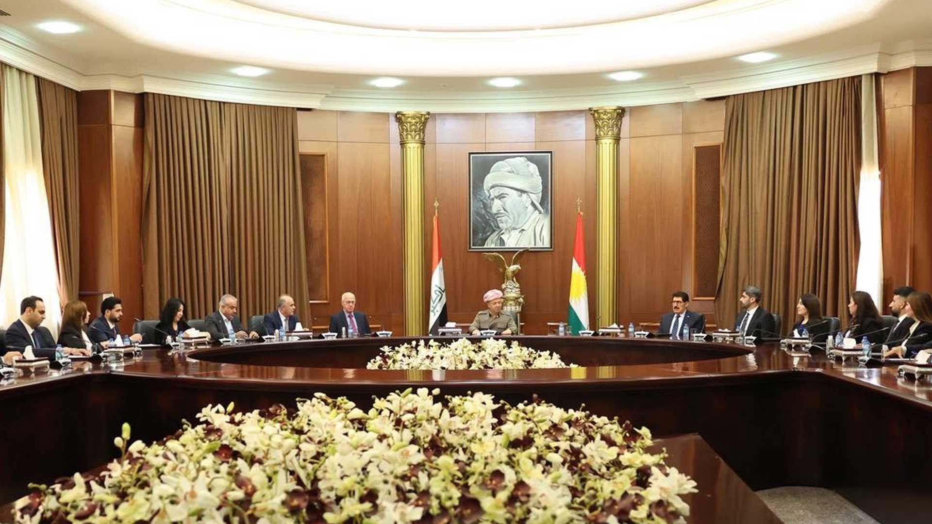 الرئيس بارزاني يجتمع بسكرتارية اتحاد الطلبة والشباب الديمقراطي الكوردستاني