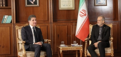 President Nechirvan Barzani meets with President Masoud Pezeshkian