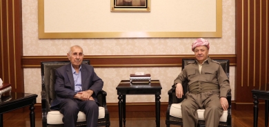 لە سەلاحەددین سەرۆک مەسعود بارزانی پێشوازی لە شاعیری گەورەی نەتەوەیی کورد مەدحەت خدر عەبدوڵڵا ناسراو بە مەدحەت بێخەو کرد.