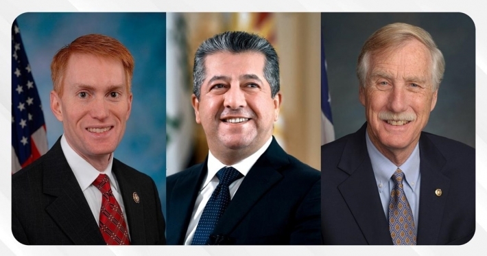 Serokê Hikûmetê bi her du senatoran Angus King û James Lankford re civiya