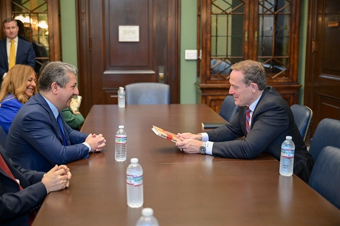 Kurdistan Region PM Barzani Meets U.S. Senator Ted Budd to Strengthen Bilateral Ties