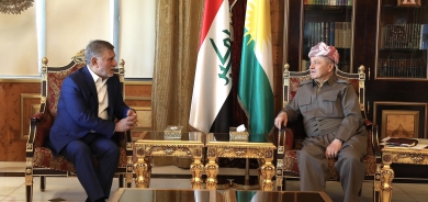 الرئيس بارزاني يستقبل عزت الشابندر