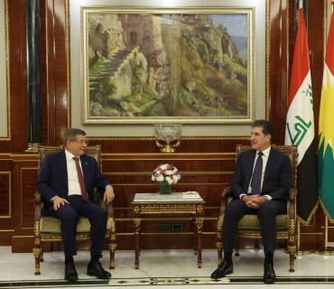 سه‌رۆكى هه‌رێمى كوردستان، پێشوازيى له‌ به‌ڕێز ئه‌حمه‌د داوود ئۆغلو، سه‌رۆكوه‌زيرانى پێشووترى توركيا و سه‌رۆكى پارتى داهاتووى توركيا و شاندێكى ياوه‌رى كرد