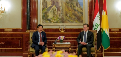 سەرۆکی هەرێمی کوردستان، پێشوازيی لە شاندێکی باڵاى ڕێکخراوی خۆراك و کشتوکاڵی نەتەوە یەکگرتووەکان (FAO)، بە سەرۆکایەتیی به‌ڕێز شو دۆنيو، بەڕێوەبەری گشتیى ڕێكخراوه‌كه‌، كرد