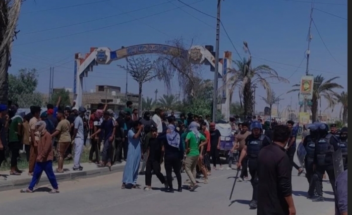 Necef – Ji duh ve xwepêşandan ji ber xizmetguzariyên xirab û kêmbûna elektrîkê berdewam dikin